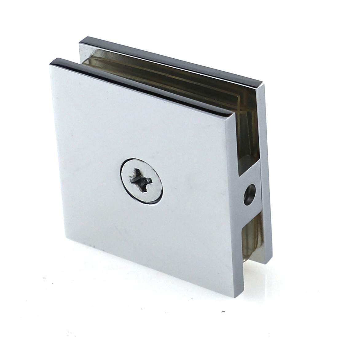 Bathroom Shower Screen Glass Wall Floor Brackets Clips Clamps Mount Brass Chrome