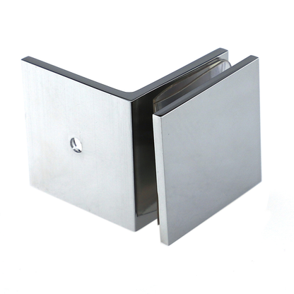 Bathroom Shower Screen Glass Wall Floor Brackets Clips Clamps Mount Brass Chrome