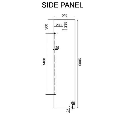 Frameless Shower Screen 1000x1000mm Diamond Brushed Nickel