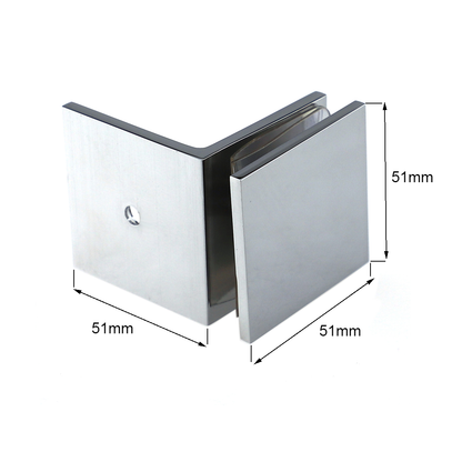 Frameless Shower Screen 1000x1000mm Diamond Chrome