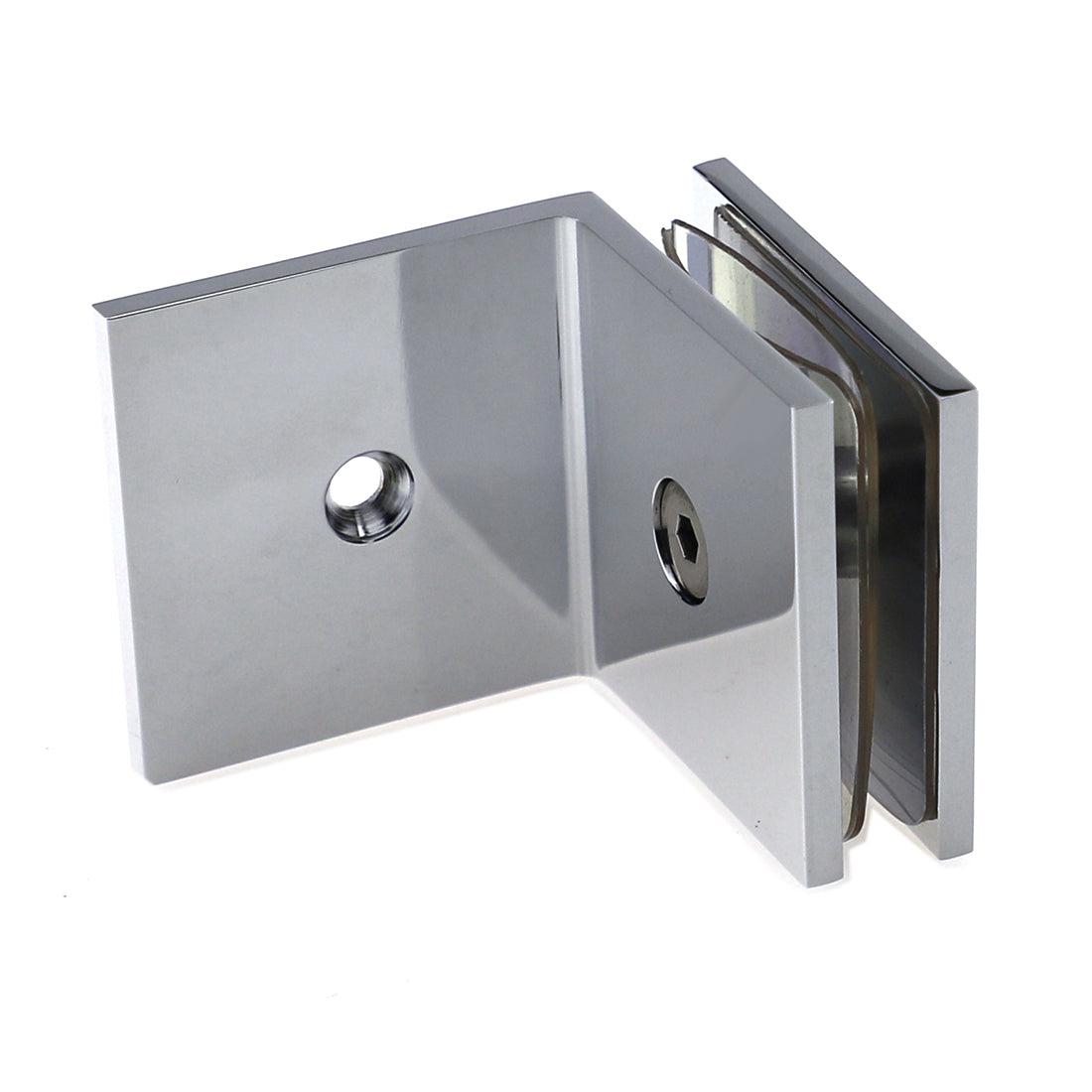 Frameless Shower Screen 1000x1000mm Diamond Chrome