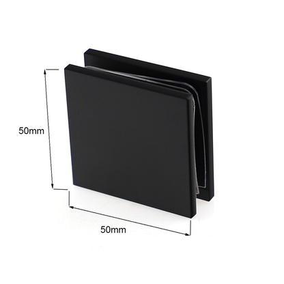Frameless Shower Screen 1000x1000mm Square Matte Black