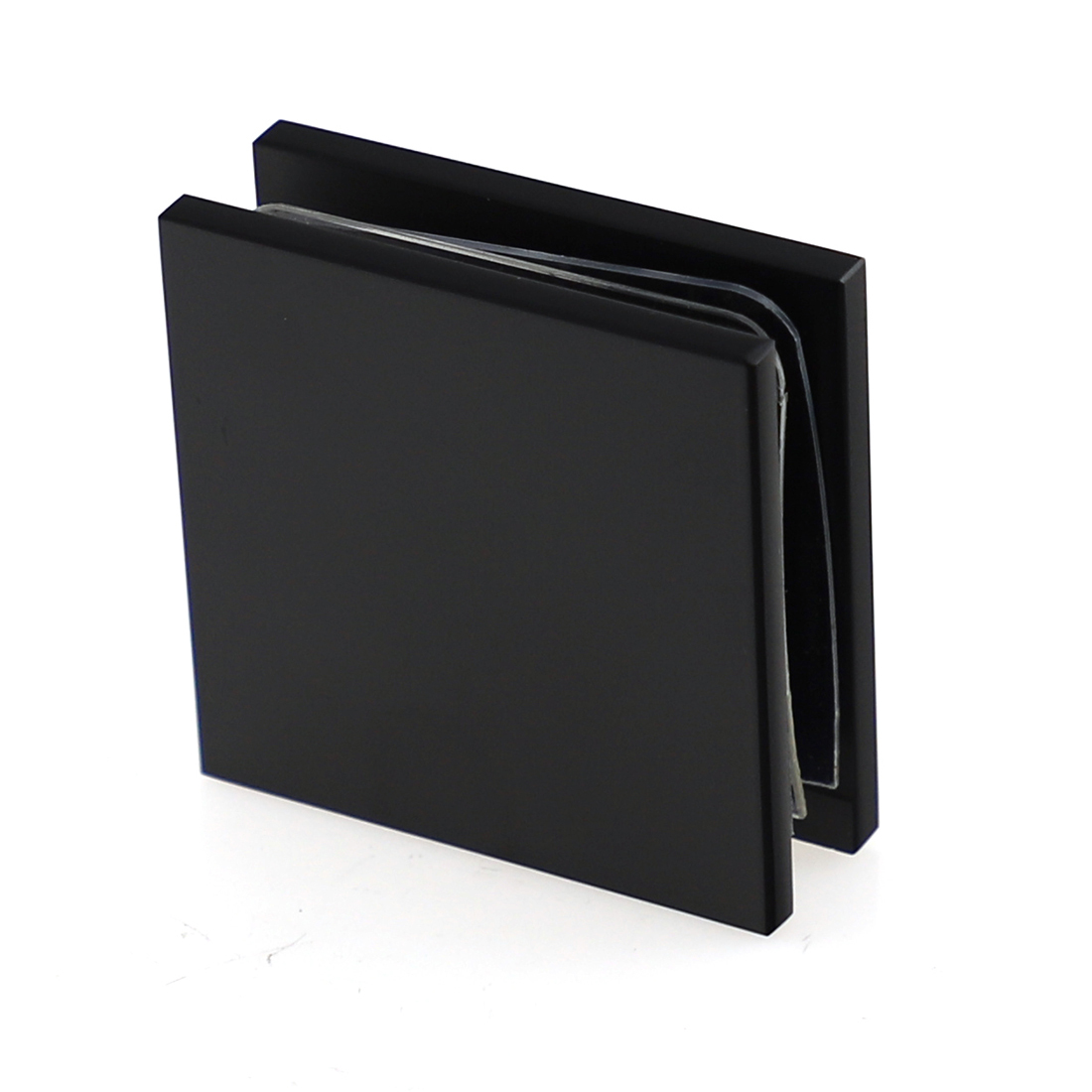 Frameless Shower Screen 1000x1000mm Square Matte Black