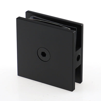 Frameless Shower Screen 900x900mm Square Matte Black