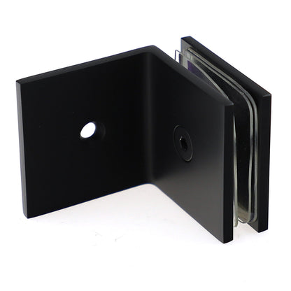 Frameless Shower Screen 900x900mm Square Matte Black