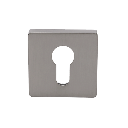 Zanda Q Series Square Euro Escutcheon Brushed Nickel