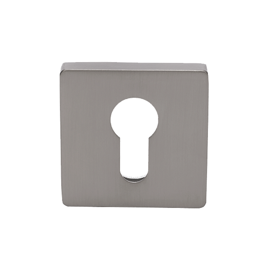 Zanda Q Series Square Euro Escutcheon Brushed Nickel