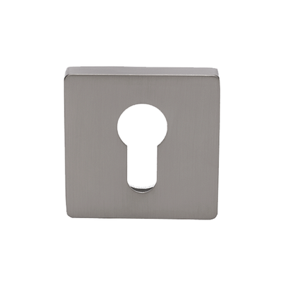 Zanda Q Series Square Euro Escutcheon Brushed Nickel
