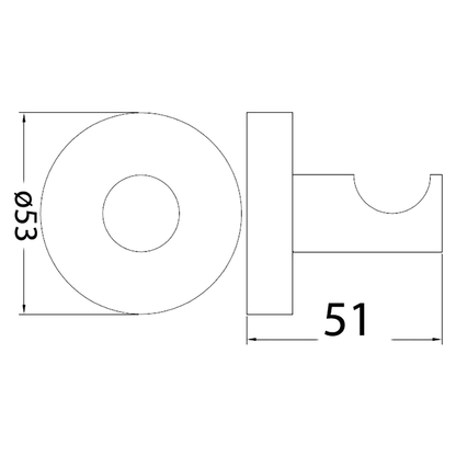 Otus Robe Hook Chrome