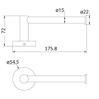 Otus Toilet Roll Holder Brushed Nickel