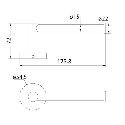 Otus Toilet Roll Holder Chrome