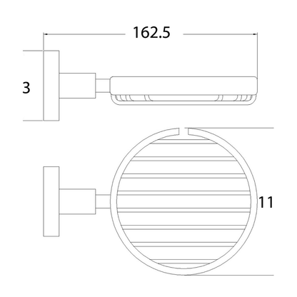 Otus Soap Holder Brushed Gold