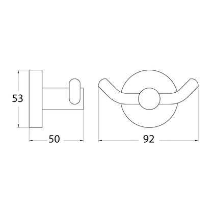 Otus Robe Hook Matte Black