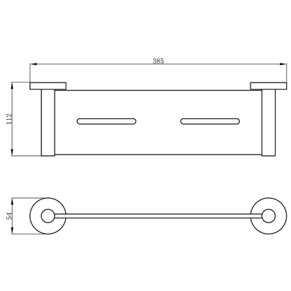 Otus Metal Shelf Brushed Nickel