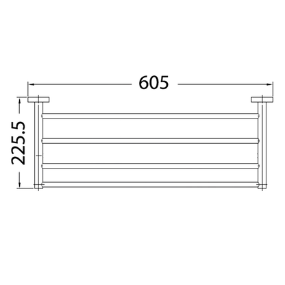 Otus Towel Rack Chrome