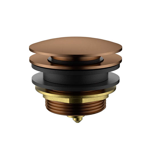 Dome Pop Up 40mm Bath Waste Non-Overflow Brushed Copper