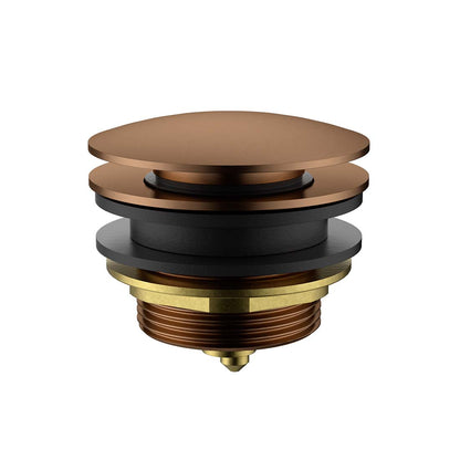 Dome Pop Up 40mm Bath Waste Non-Overflow Brushed Copper