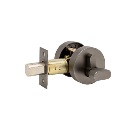 Zanda Jura Elite Round Slimline Deadbolt Single Cylinder Graphite Nickel