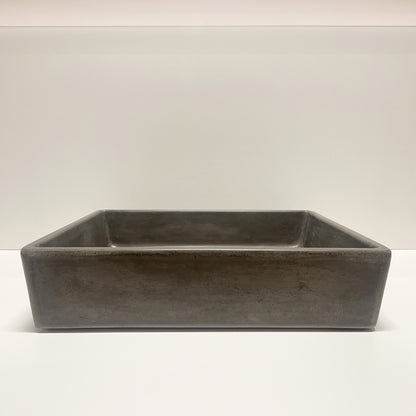 Spring Hill Designs Aila Rectangular Above Counter Concrete Basin Charcoal