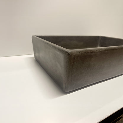Spring Hill Designs Aila Rectangular Above Counter Concrete Basin Charcoal