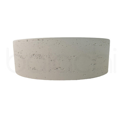 Baiachi Travertine Round Concrete Bathroom Counter Top Basin Tuscany Warm White