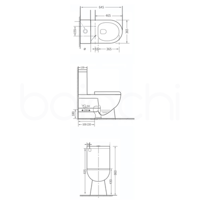 Baiachi Zeena MKII Back-to-Wall Toilet Suite
