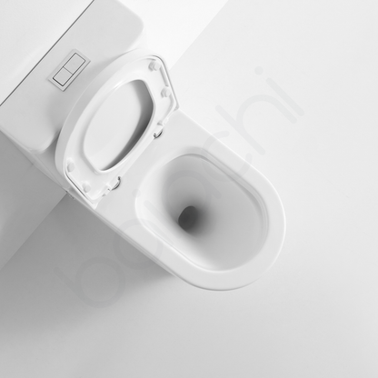 Carlton Rimless Bathroom Toilet Suite Ceramic Back To Wall Soft Close