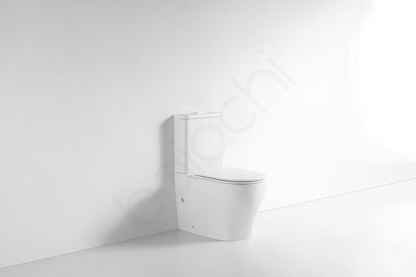 Carlton Rimless Bathroom Toilet Suite Ceramic Back To Wall Soft Close