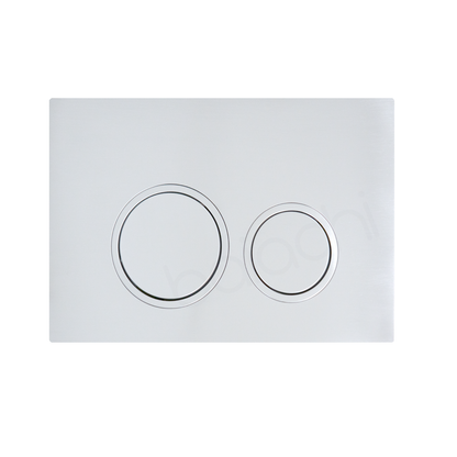 Ballina Rimless In Wall Toilet Suite with Round Chrome Flushing Buttons