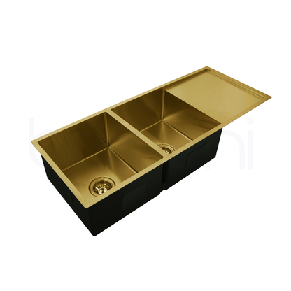 1260X440 Handmade Laundry Kitchen Sink Top/Under Mount Brushed Gold