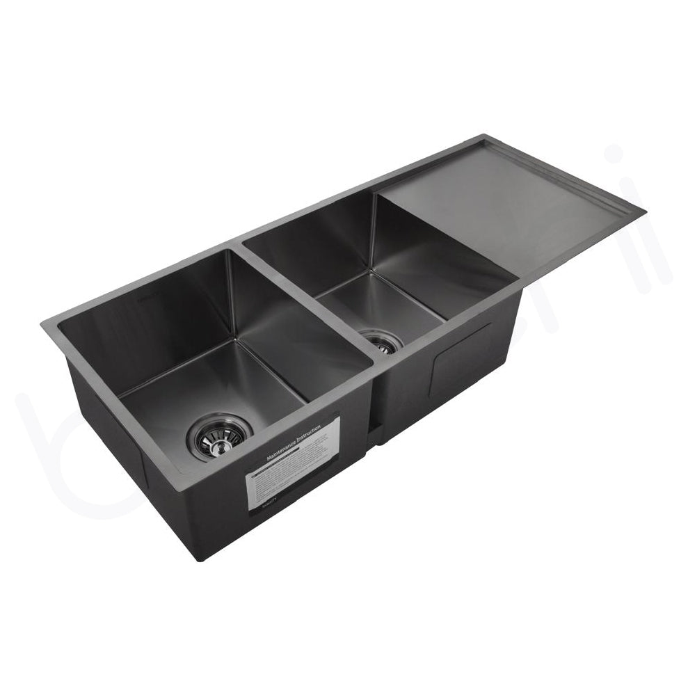 1110X440 Handmade Laundry Kitchen Sink Top/Under Mount Gun Metal