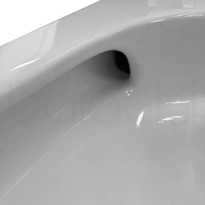 Habana Tornado Rimless Quiet Flush In Wall Toilet Suite with Round Stainless Steel Brushed Copper Flushing Buttons