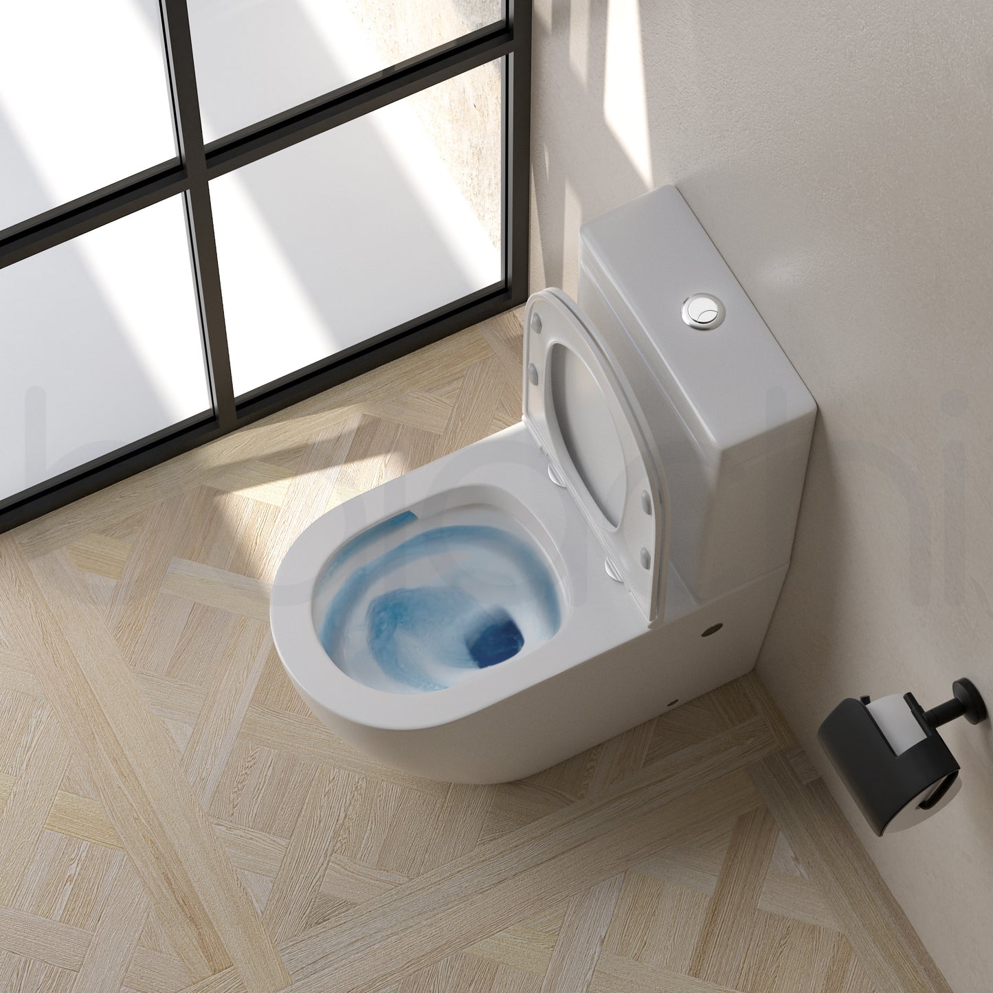 Baiachi Vortex Rimless Tornado Toilet Suite with BTW1 Pipe
