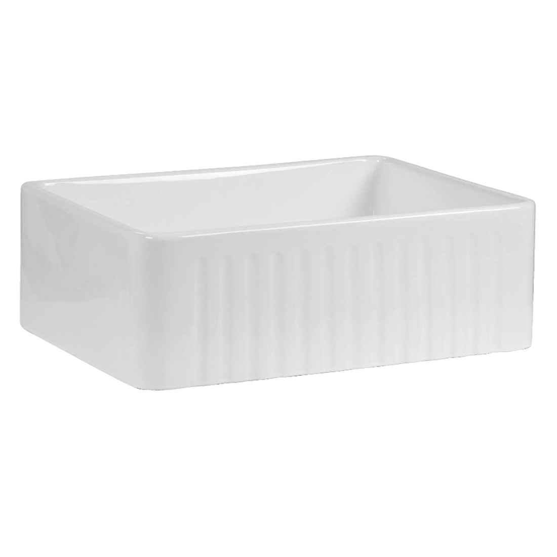 Baiachi 765X455X255mm Butler Farmhouse Fireclay Kitchen Laundry Sink Stainless Steel Waste