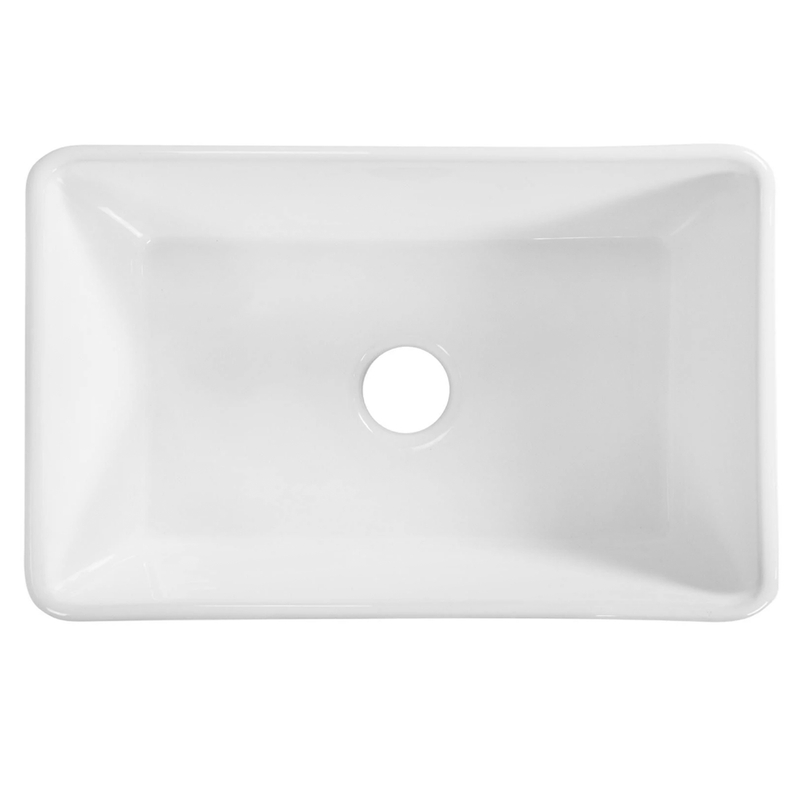 Baiachi 765X455X255mm Butler Farmhouse Fireclay Kitchen Laundry Sink Antique Bronze Waste