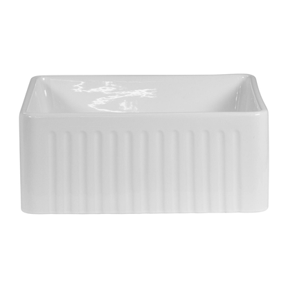 Baiachi 605X455X255mm Butler Farmhouse Fireclay Kitchen Laundry Sink Antique Bronze Waste