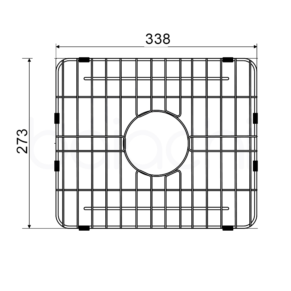 Baiachi Farm Sink Grid