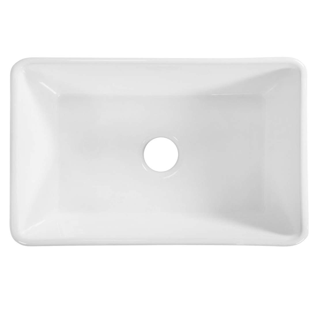 Baiachi 835X460X255mm Butler Farmhouse Fireclay Kitchen Laundry Sink Stainless Steel Waste