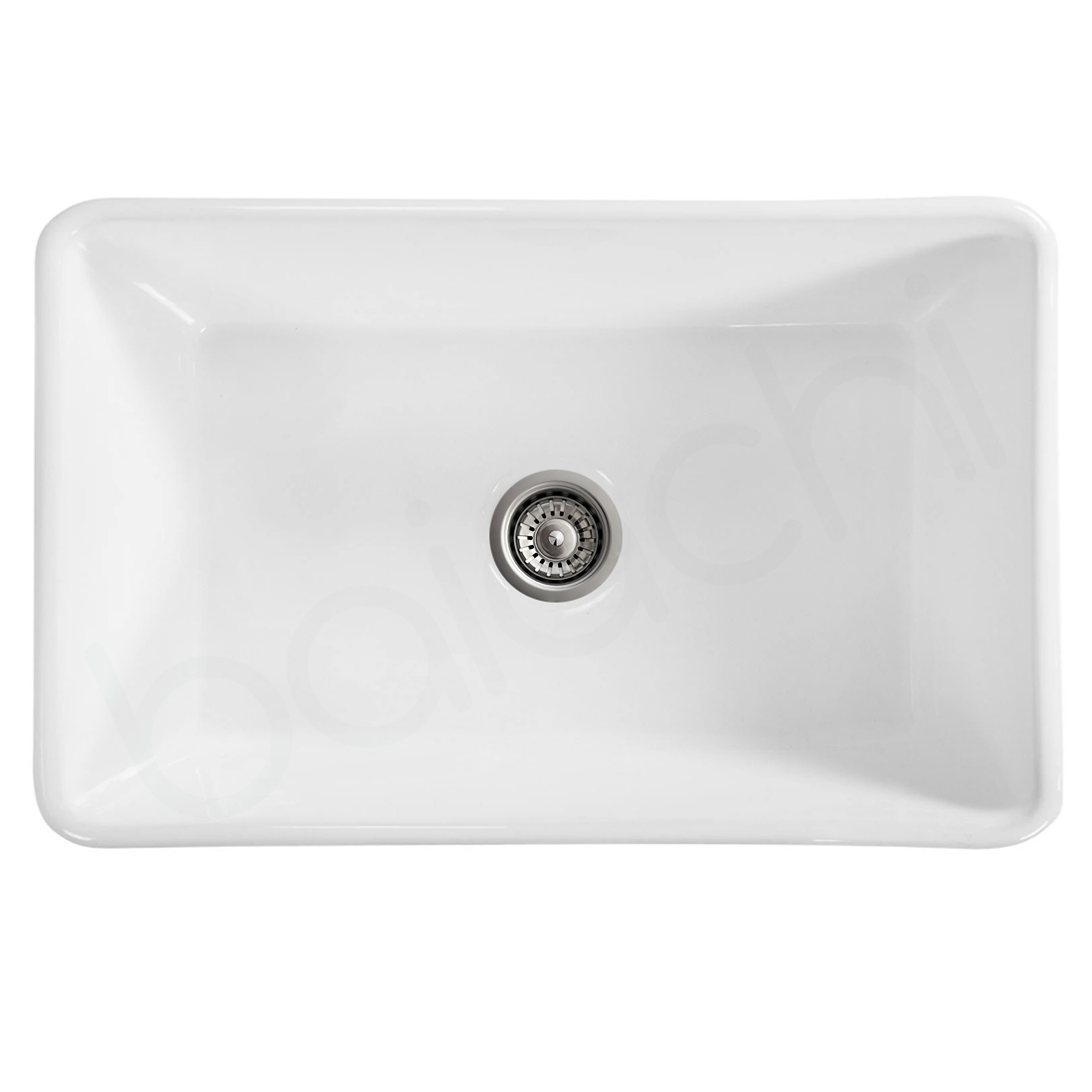 Baiachi 835X460X255mm Butler Farmhouse Fireclay Kitchen Laundry Sink Stainless Steel Waste