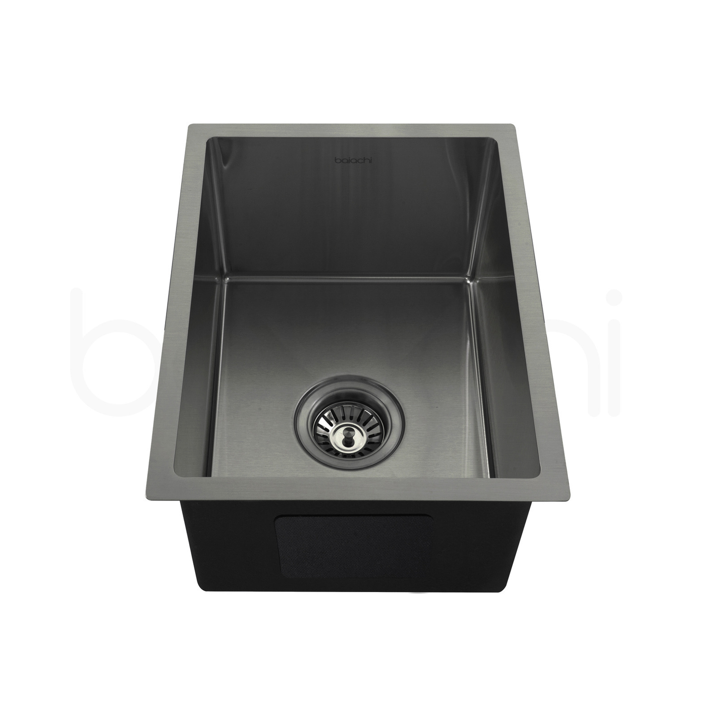 340X440mm Handmade Laundry Kitchen Sink Top/Under Mount Gun Metal