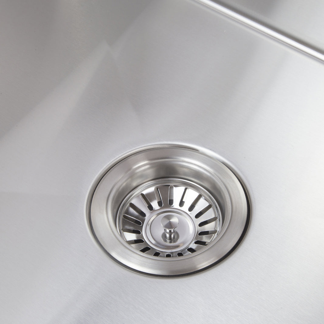Baiachi 350x450 Handmade Kitchen and Laundry Stainless Steel Sink Single Bowl Top Undermount