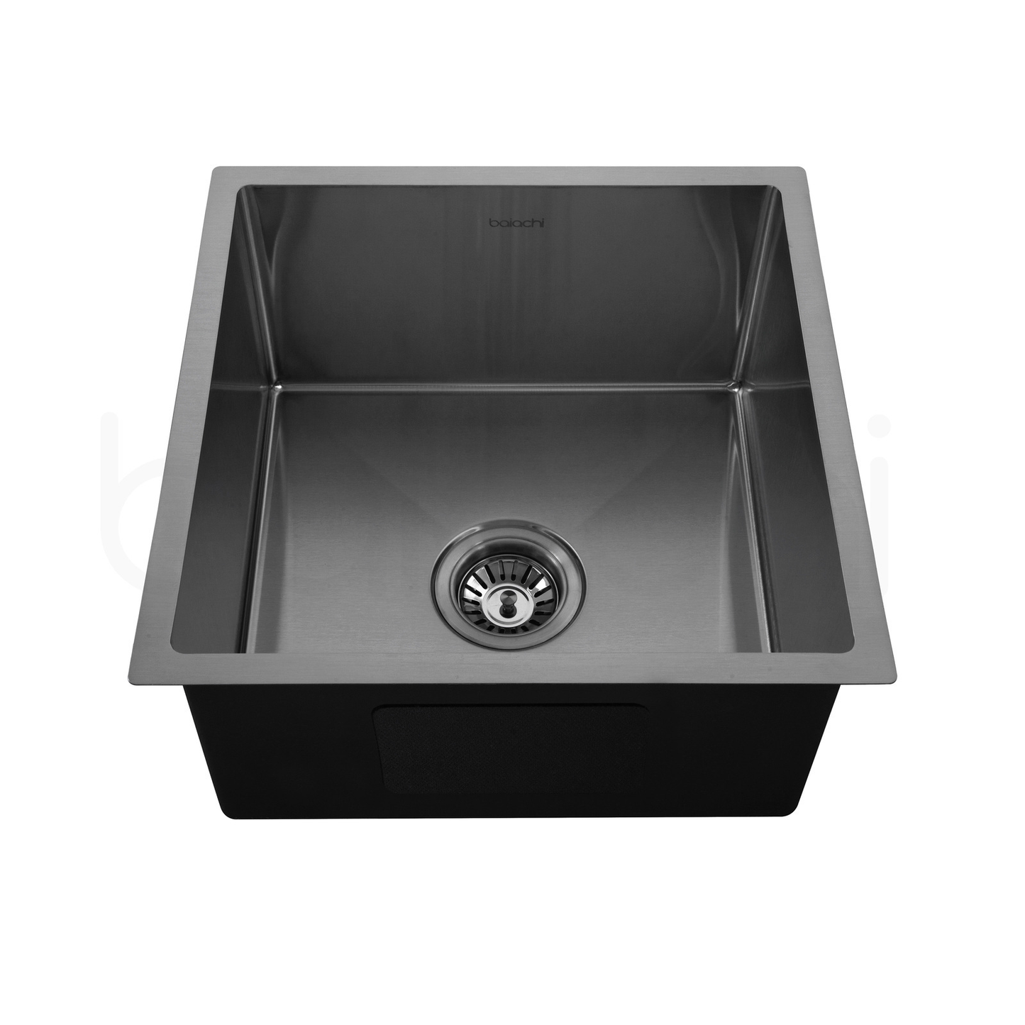 440X440mm Handmade Laundry Kitchen Sink Top/Under Mount Gun Metal