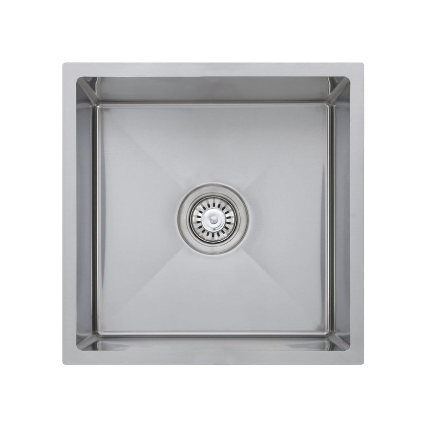 440X440mm Handmade Laundry Kitchen Sink Top/Under Mount Stainless Steel