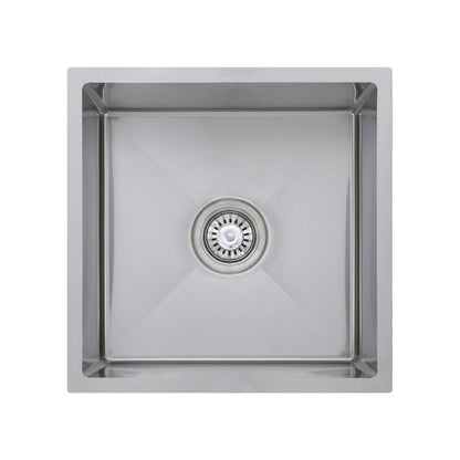 440X440mm Handmade Laundry Kitchen Sink Top/Under Mount Stainless Steel