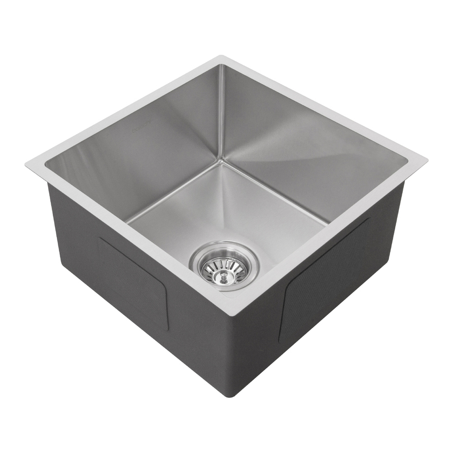 440X440mm Handmade Laundry Kitchen Sink Top/Under Mount Stainless Steel