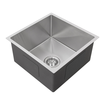 440X440mm Handmade Laundry Kitchen Sink Top/Under Mount Stainless Steel