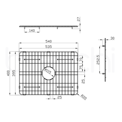 Baiachi Kitchen Sink Grid Antique Bronze