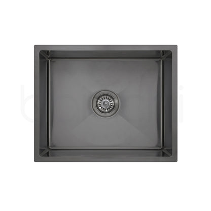 540X440mm Handmade Laundry Kitchen Sink Top/Under Mount Gun Metal