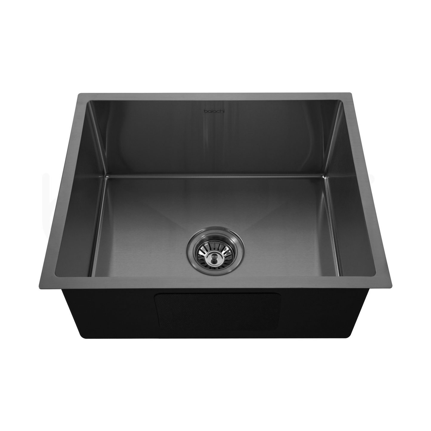 540X440mm Handmade Laundry Kitchen Sink Top/Under Mount Gun Metal