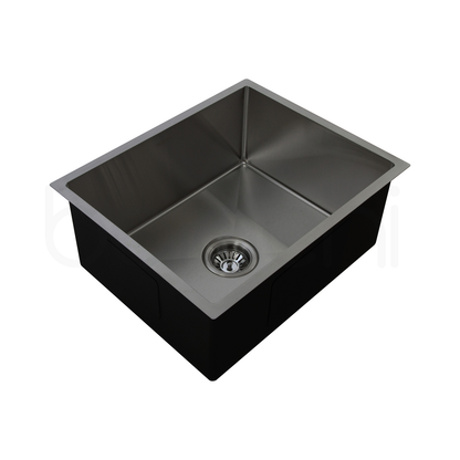 540X440mm Handmade Laundry Kitchen Sink Top/Under Mount Gun Metal